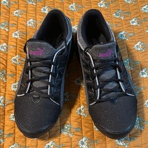 Puma Black and Gray 10cell Running Sneakers